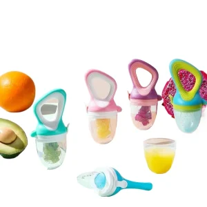 1PC Silicone Baby Fruit Feeder with Cover